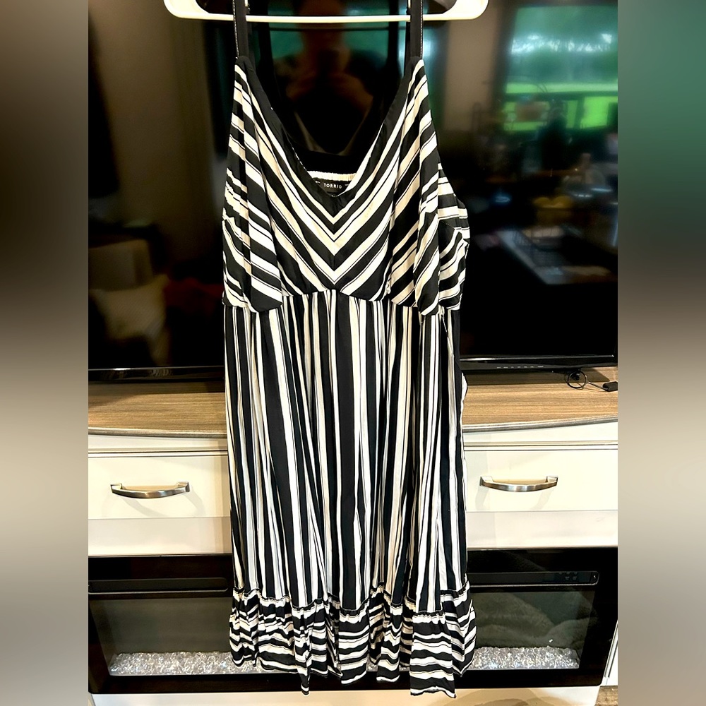 Black & White Striped Sundress